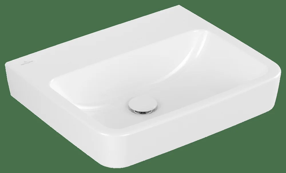 Villeroy & Boch O.novo Waschbecken 550x460mm Eckig, Weiß Alpin