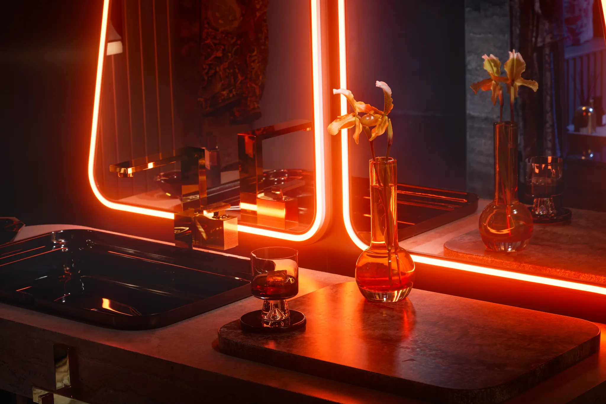 Waschtischmischer 190 Axor Edge Diamantschliff chrom Waschtischmischer 190 Axor Edge Diamantschliff chrom