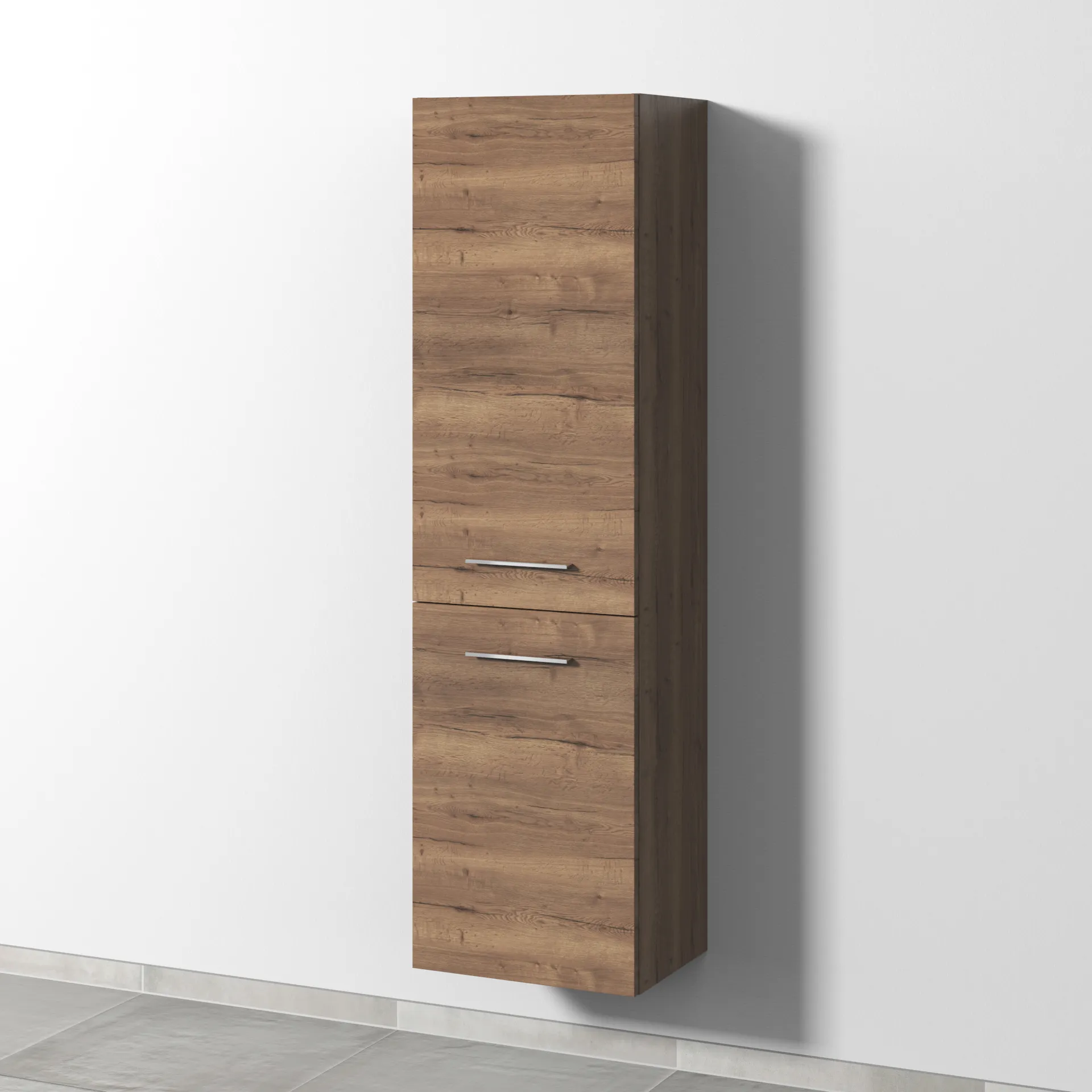 Sanipa Hochschrank „2morrow“ 450 × 1615 × 350 mm in Eiche Tabak