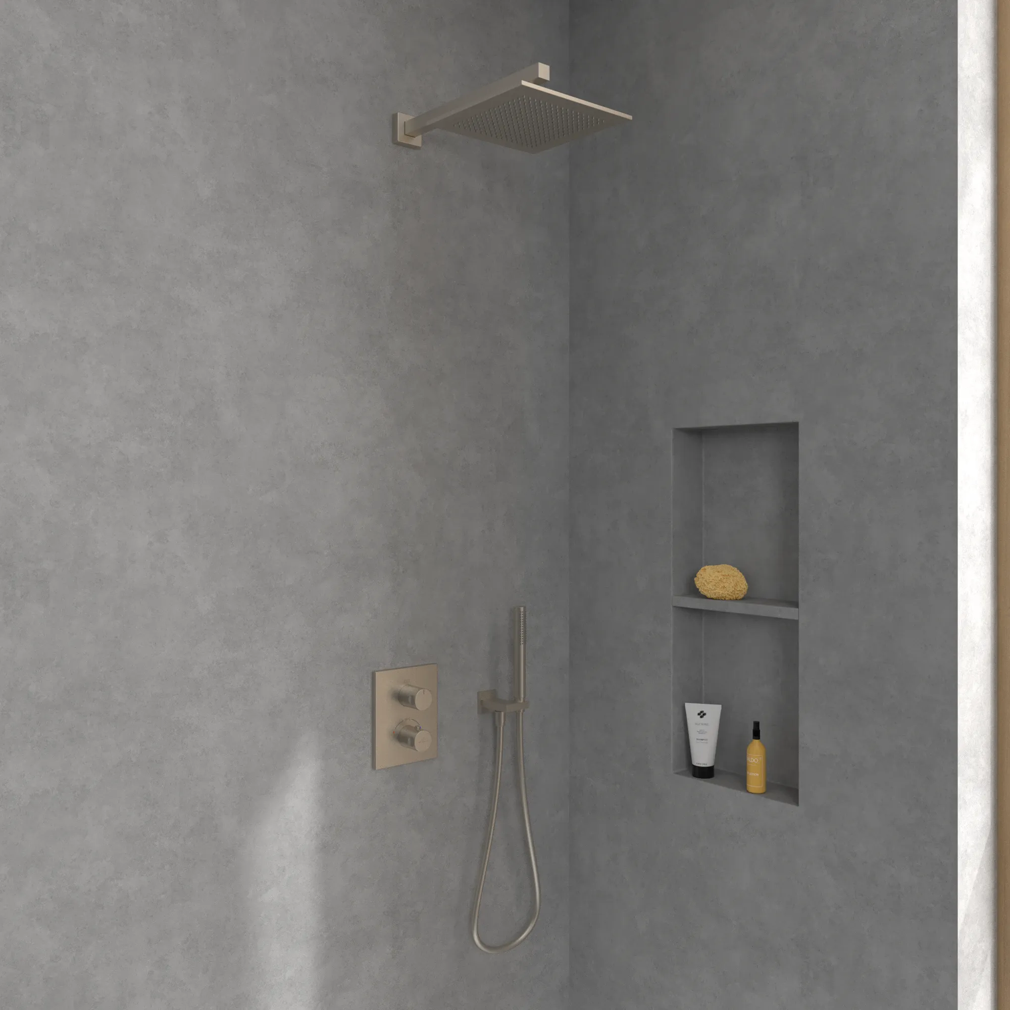 Duschkopf TVC00000200061, quadratisch 25 cm in Brushed Nickel Matt Duschkopf TVC00000200061, quadratisch 25 cm in Brushed Nickel Matt