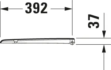 Duravit WC-Sitz „DuraPlus Compact“ 36,8 × 40,4 × 3,7 cm Duravit WC-Sitz „DuraPlus Compact“ 36,8 × 40,4 × 3,7 cm
