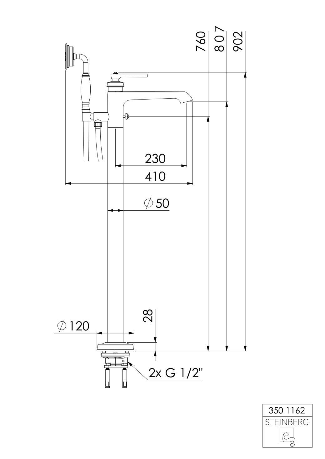 Steinberg „Serie 350“ in Chrom