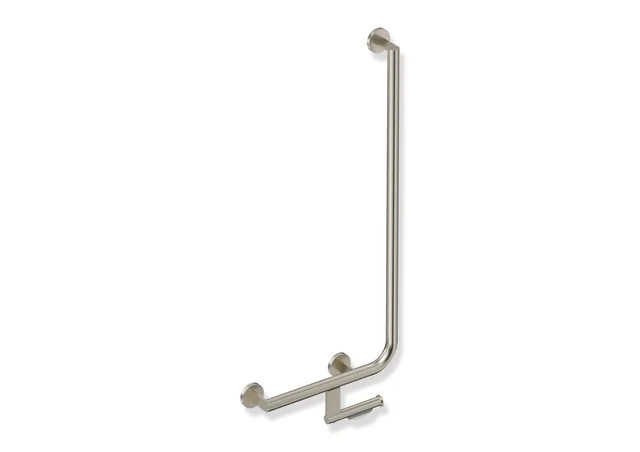 HEWI Winkelgriff mit WC-Papierrollenhalter, System 900, Edelstahl, PVD nickel gebürstet HEWI Winkelgriff mit WC-Papierrollenhalter, System 900, Edelstahl, PVD nickel gebürstet
