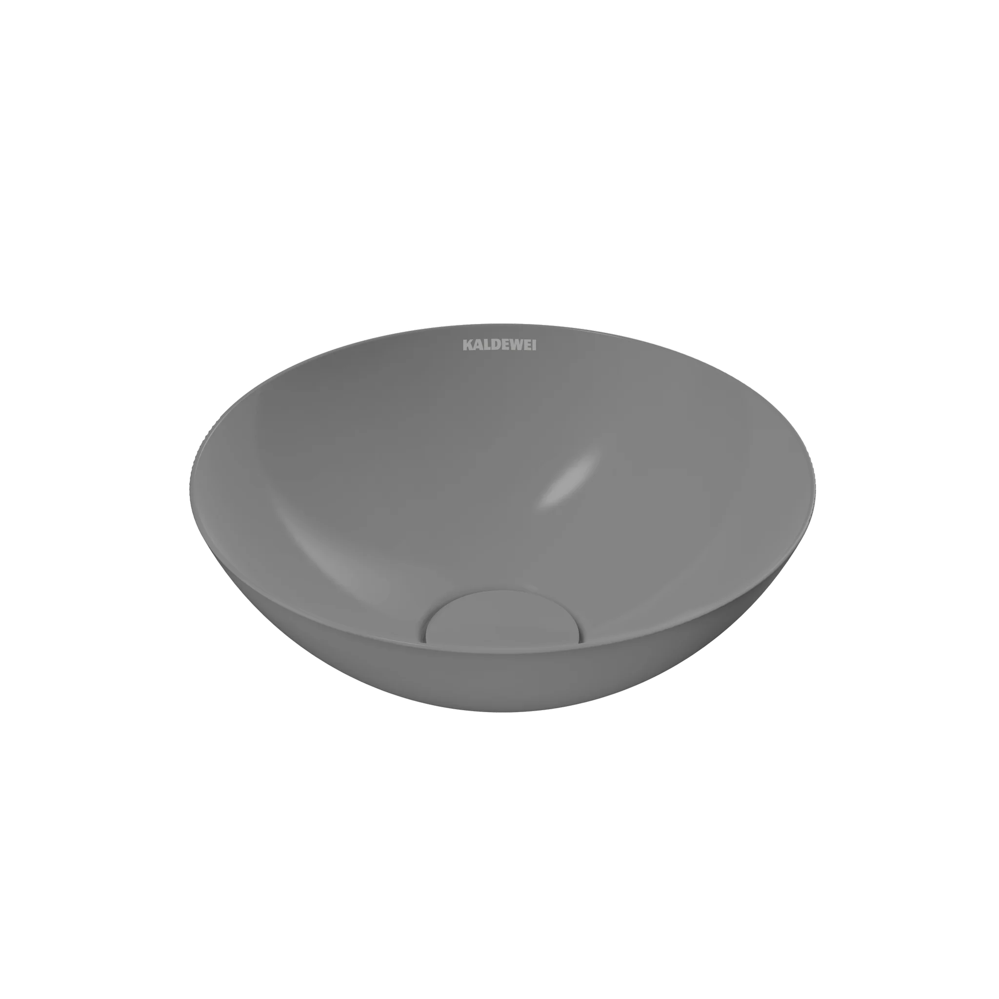 Kaldewei AVELLINO Waschtischschale, rund, 300 mm Durchmesser, cool grey 30, Perl-Effekt, ohne Überlauf