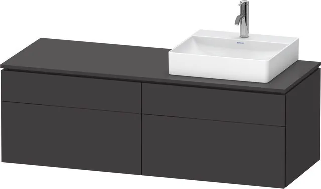 Duravit Waschtischunterschrank wandhängend „L-Cube“ 142 × 48,2 × 55 cm, rechts Duravit Waschtischunterschrank wandhängend „L-Cube“ 142 × 48,2 × 55 cm, rechts