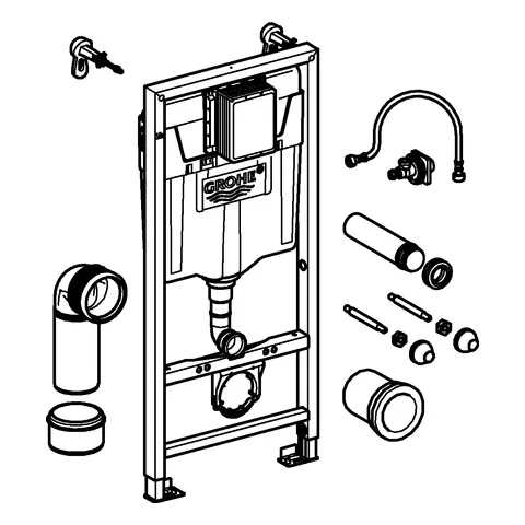 Grohe Rapid SL WC-Element 38536_1, 2-in-1 Set, 1,13 m Bauhöhe Grohe Rapid SL WC-Element 38536_1, 2-in-1 Set, 1,13 m Bauhöhe