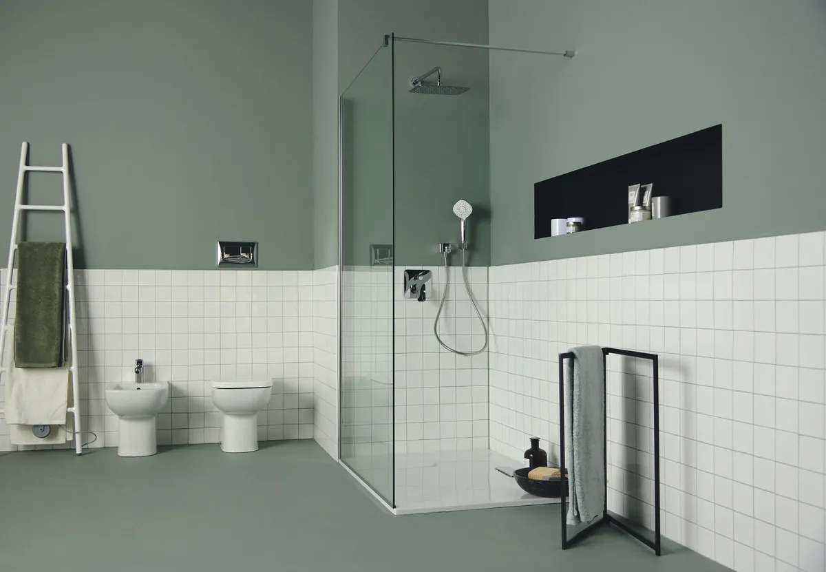 Kopfbrause Idealrain Luxe, 300x200mm, Edelstahl poliert Kopfbrause Idealrain Luxe, 300x200mm, Edelstahl poliert