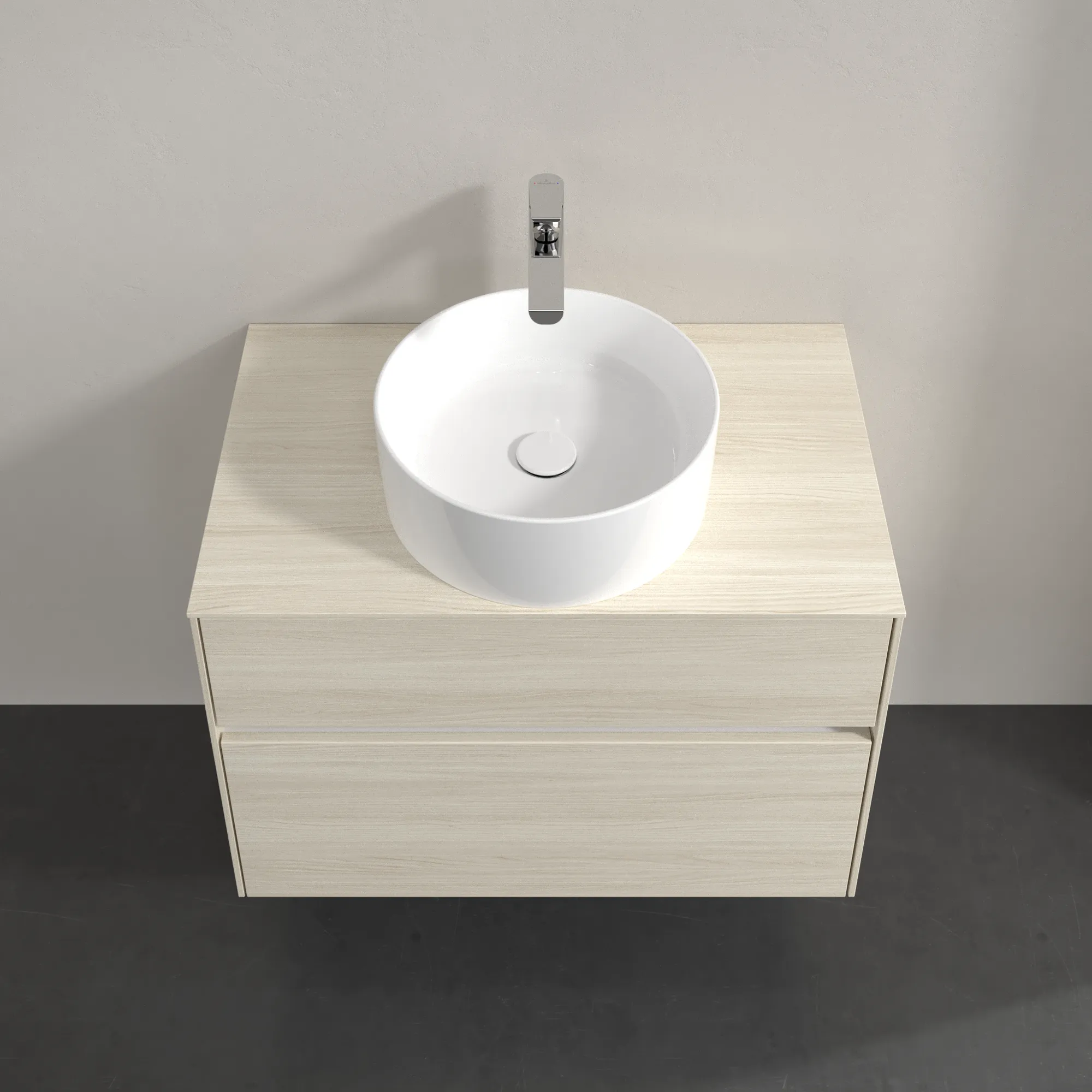 Villeroy & Boch Waschbeckenunterschrank Collaro C037B0, Eckig White Oak, 800x548x500mm, mit Beleuchtung und SoftClosing Villeroy & Boch Waschbeckenunterschrank Collaro C037B0, Eckig White Oak, 800x548x500mm, mit Beleuchtung und SoftClosing