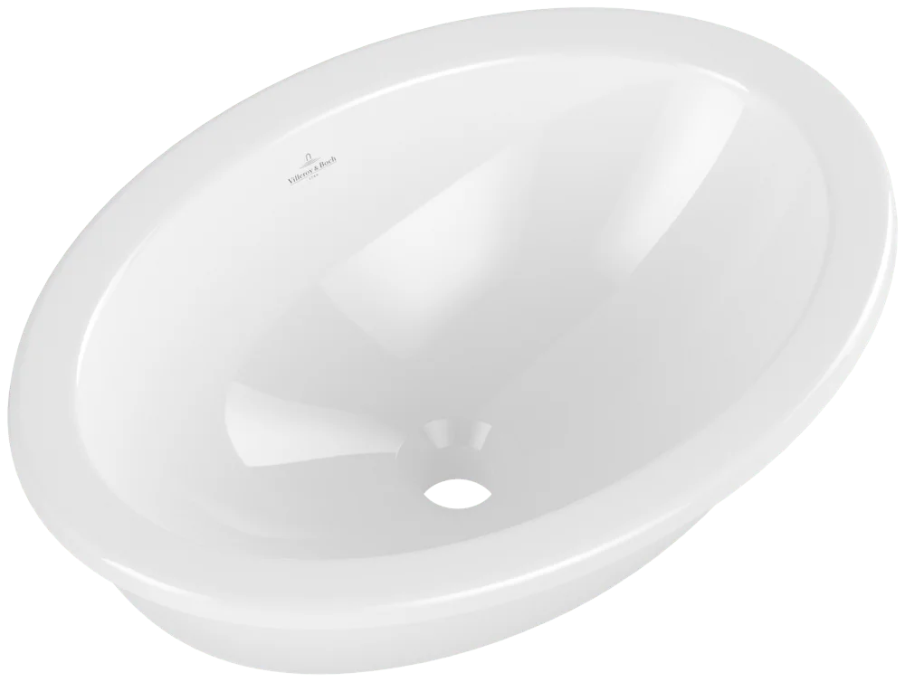 Villeroy & Boch Unterbauwaschbecken Loop & Friends 4A5400, oval, Weiß Alpin, 485 x 325 x 215 mm, mit Überlauf Villeroy & Boch Unterbauwaschbecken Loop & Friends 4A5400, oval, Weiß Alpin, 485 x 325 x 215 mm, mit Überlauf