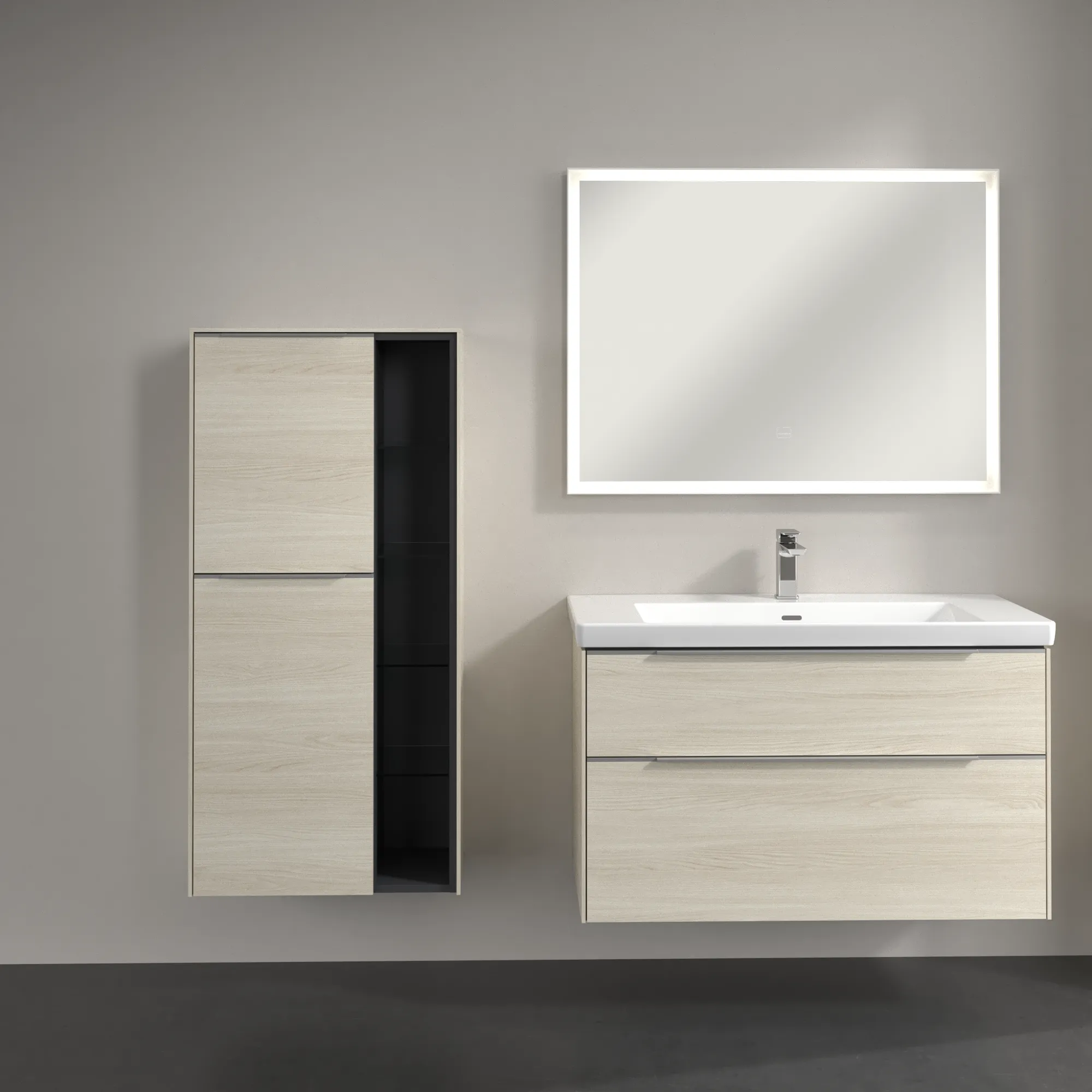 Villeroy & Boch Mittelschrank „Subway 3.0“ 57,4 × 120 × 36,2 × 36,2 cm 2 Türen, Anschlag (Scharnier) links, 2 Türen, Anschlag links Villeroy & Boch Mittelschrank „Subway 3.0“ 57,4 × 120 × 36,2 × 36,2 cm 2 Türen, Anschlag (Scharnier) links, 2 Türen, Anschlag links