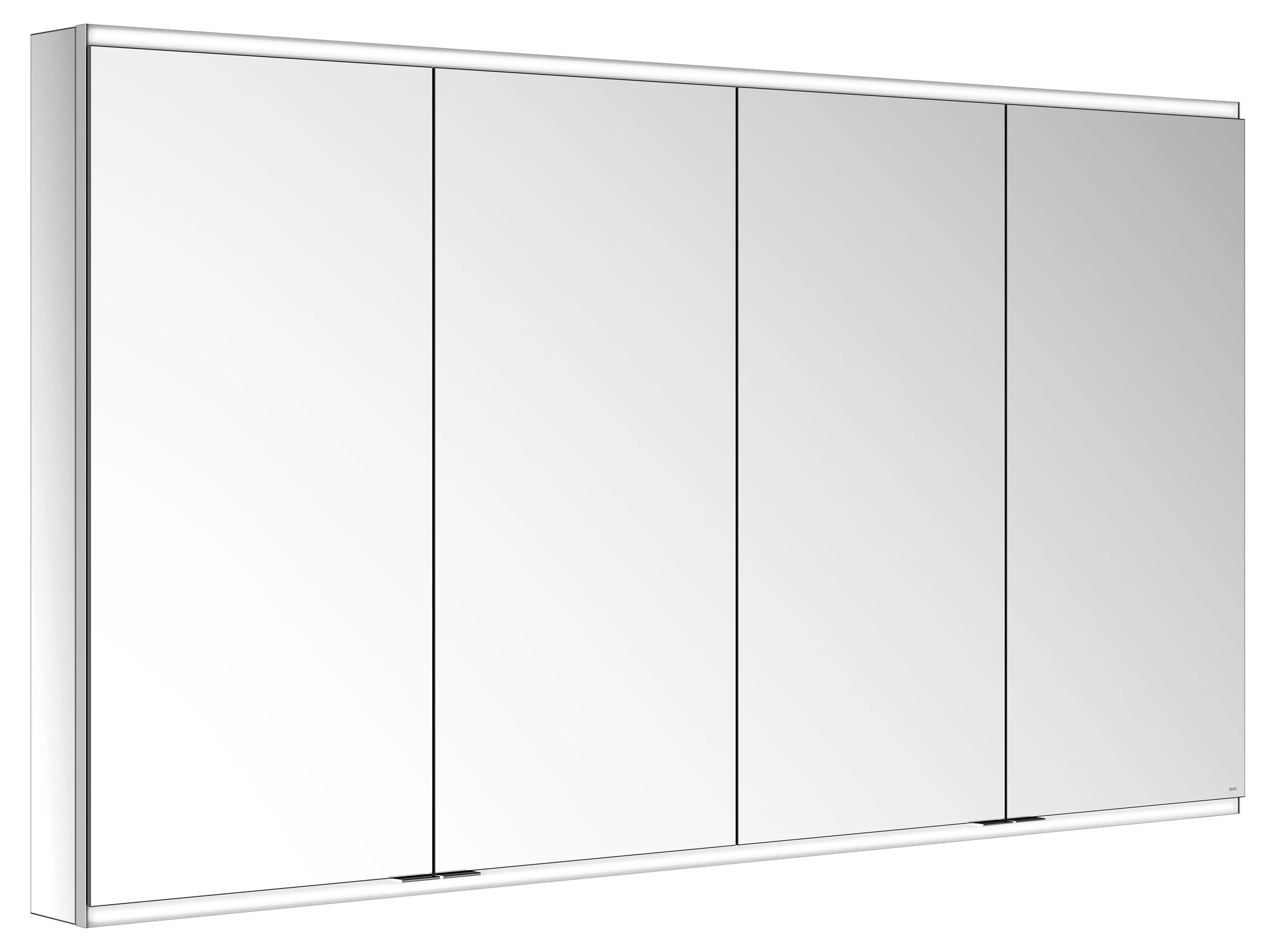 KEUCO Royal Modular 2.0 Spiegelschrank beleuchtet Wandvorbau, 4 Steckdosen, 1700x900x120mm, silber-eloxiert