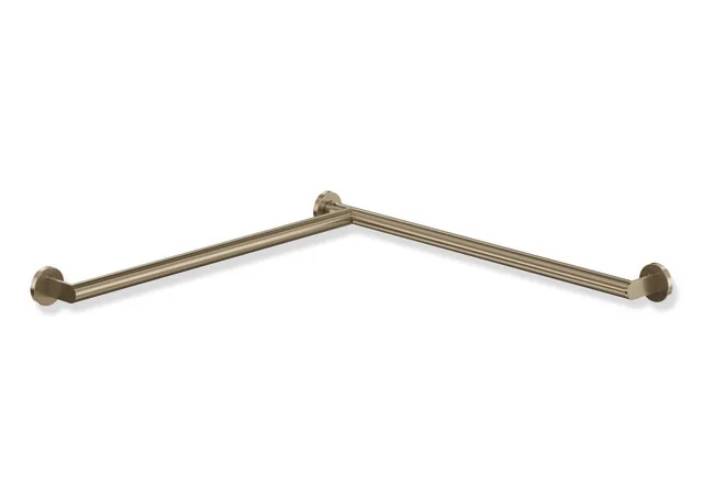 HEWI Dusch- und Wannenhandlauf System 900, Edelstahl PVD bronze gebürstet, Länge 765 mm, Durchmesser 32 mm, links