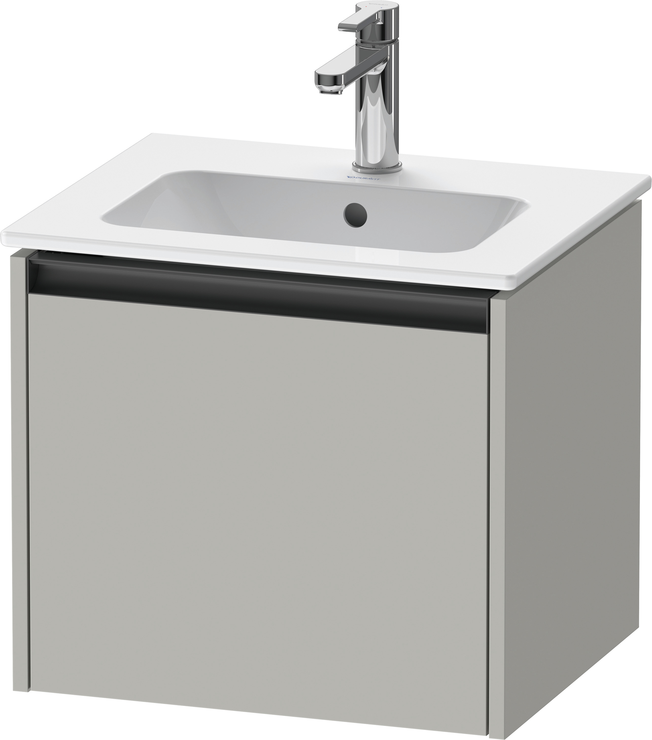 Duravit Waschtischunterschrank wandhängend „Ketho.2“ 51 × 44 × 42 cm in Betongrau Matt