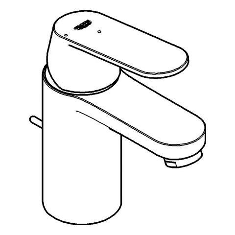 Einhand-Waschtischbatterie Eurosmart Cosmopolitan 23377, S-Size, Einlochmontage, Zugstangen-Ablaufgarnitur 1 1/4″, Energie-Spar-Funktion Mittelstellung kalt, chrom Einhand-Waschtischbatterie Eurosmart Cosmopolitan 23377, S-Size, Einlochmontage, Zugstangen-Ablaufgarnitur 1 1/4″, Energie-Spar-Funktion Mittelstellung kalt, chrom
