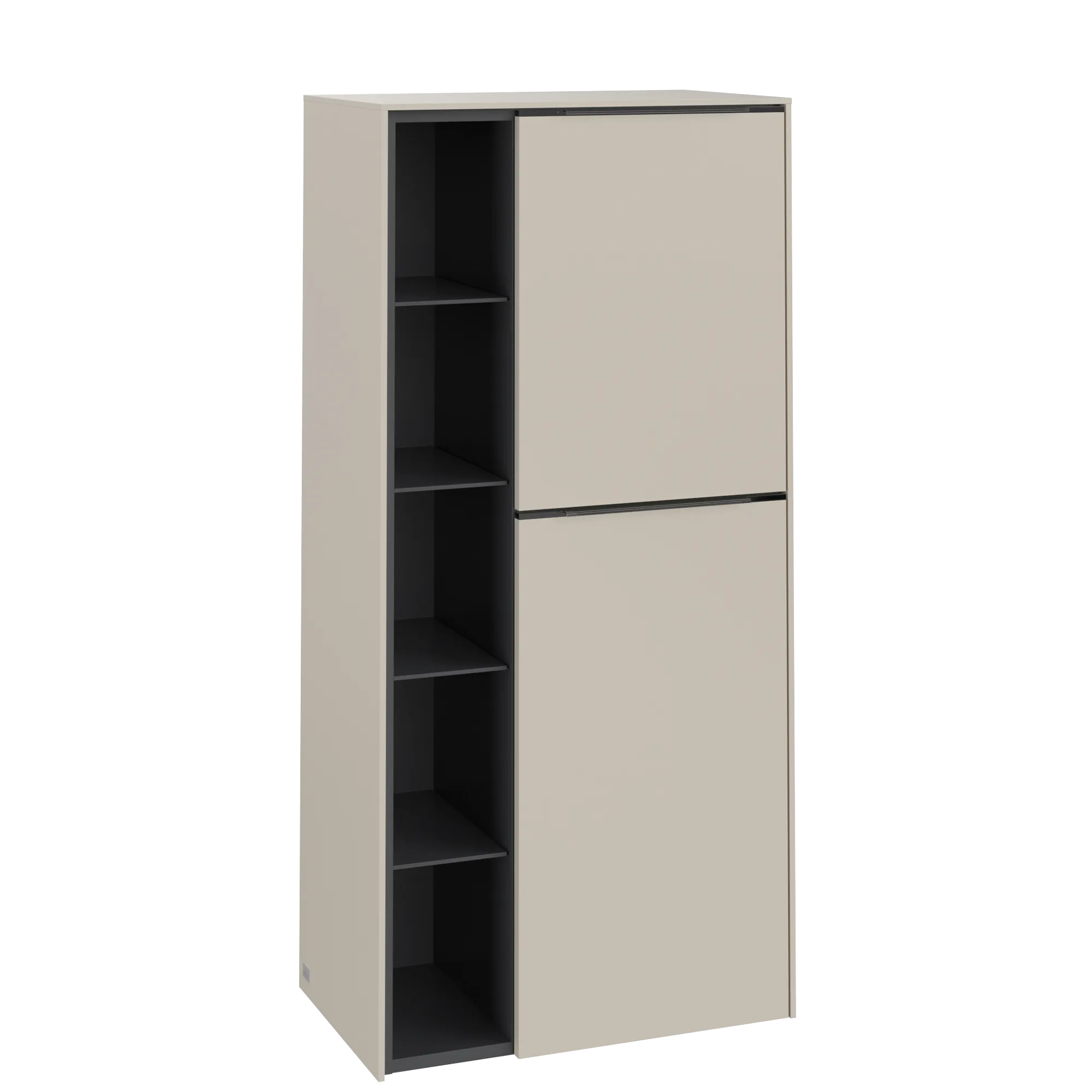 Villeroy & Boch Subway 3.0 Mittelschrank, eckig, Cashmere Grey, 1200x574x346 mm, 2 Türen, SoftClosing