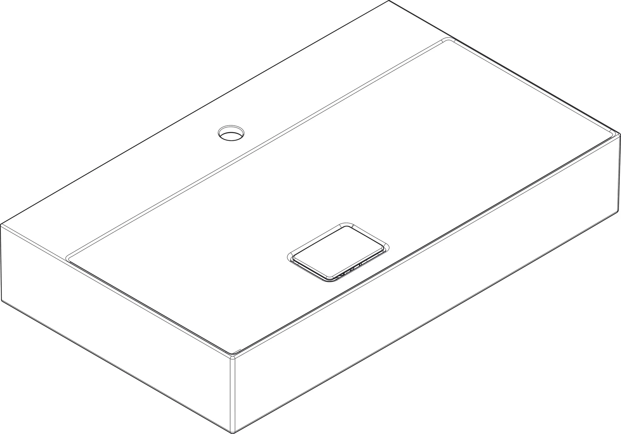 Hansgrohe Xevolos E Aufsatzwaschtisch geschliffen 800⁄480 mit Hahnloch ohne Überlauf, SmartClean, Weiß Hansgrohe Xevolos E Aufsatzwaschtisch geschliffen 800⁄480 mit Hahnloch ohne Überlauf, SmartClean, Weiß