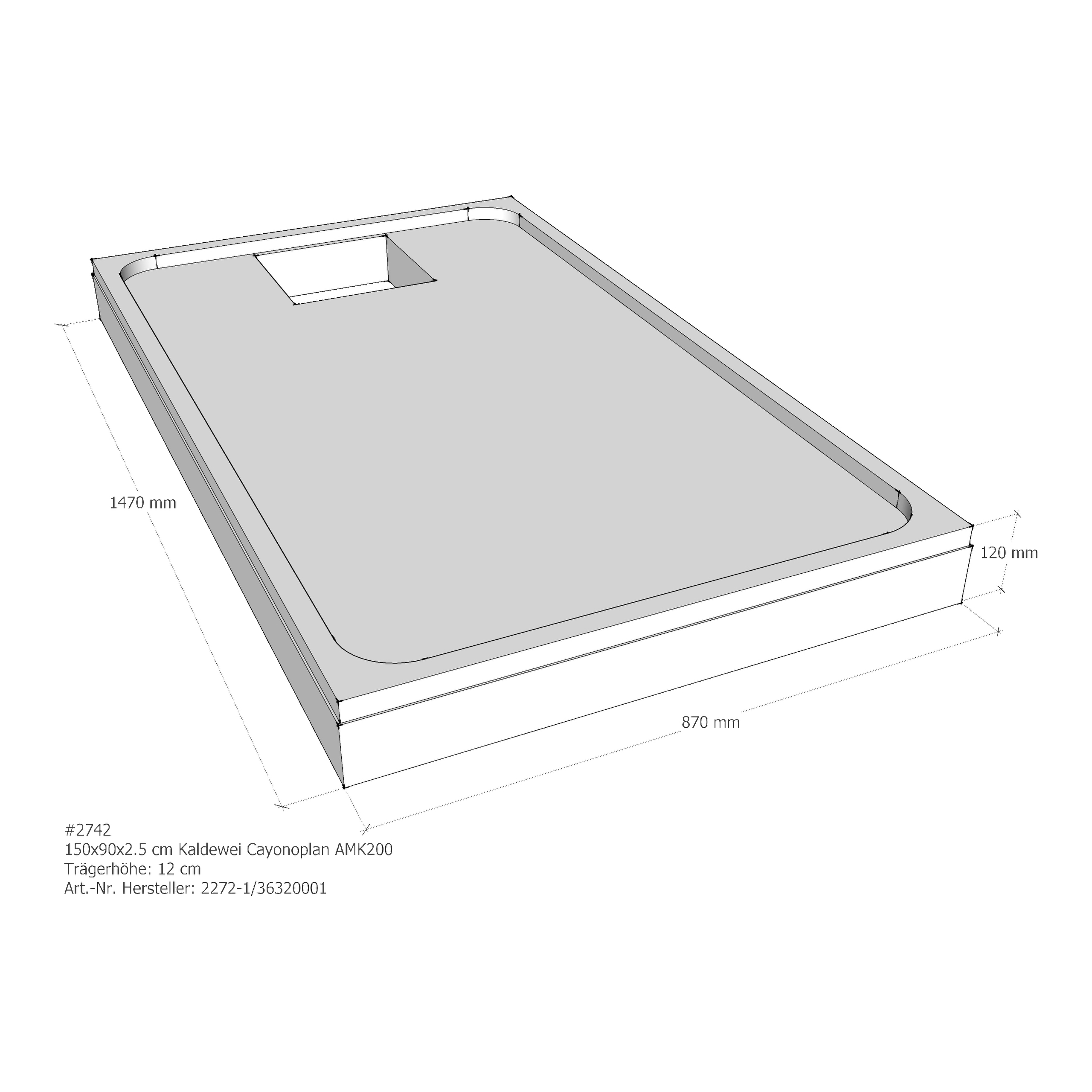 Duschwannenträger für Kaldewei Cayonoplan 150 × 90 × 2,5 cm Breite: 90 cm / Länge: 150 cm Duschwannenträger für Kaldewei Cayonoplan 150 × 90 × 2,5 cm Breite: 90 cm / Länge: 150 cm