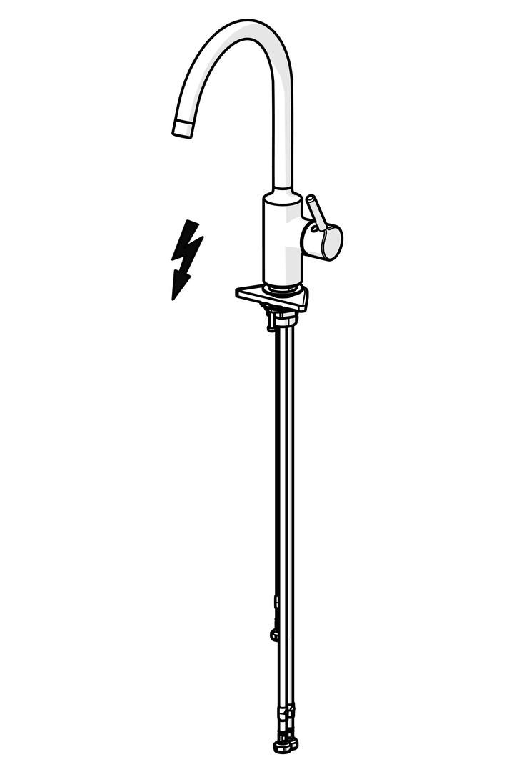Hansa Einhand-Küchenarmatur Niederdruck „Vantis“ Ausladung 247 mm in chrom Hansa Einhand-Küchenarmatur Niederdruck „Vantis“ Ausladung 247 mm in chrom
