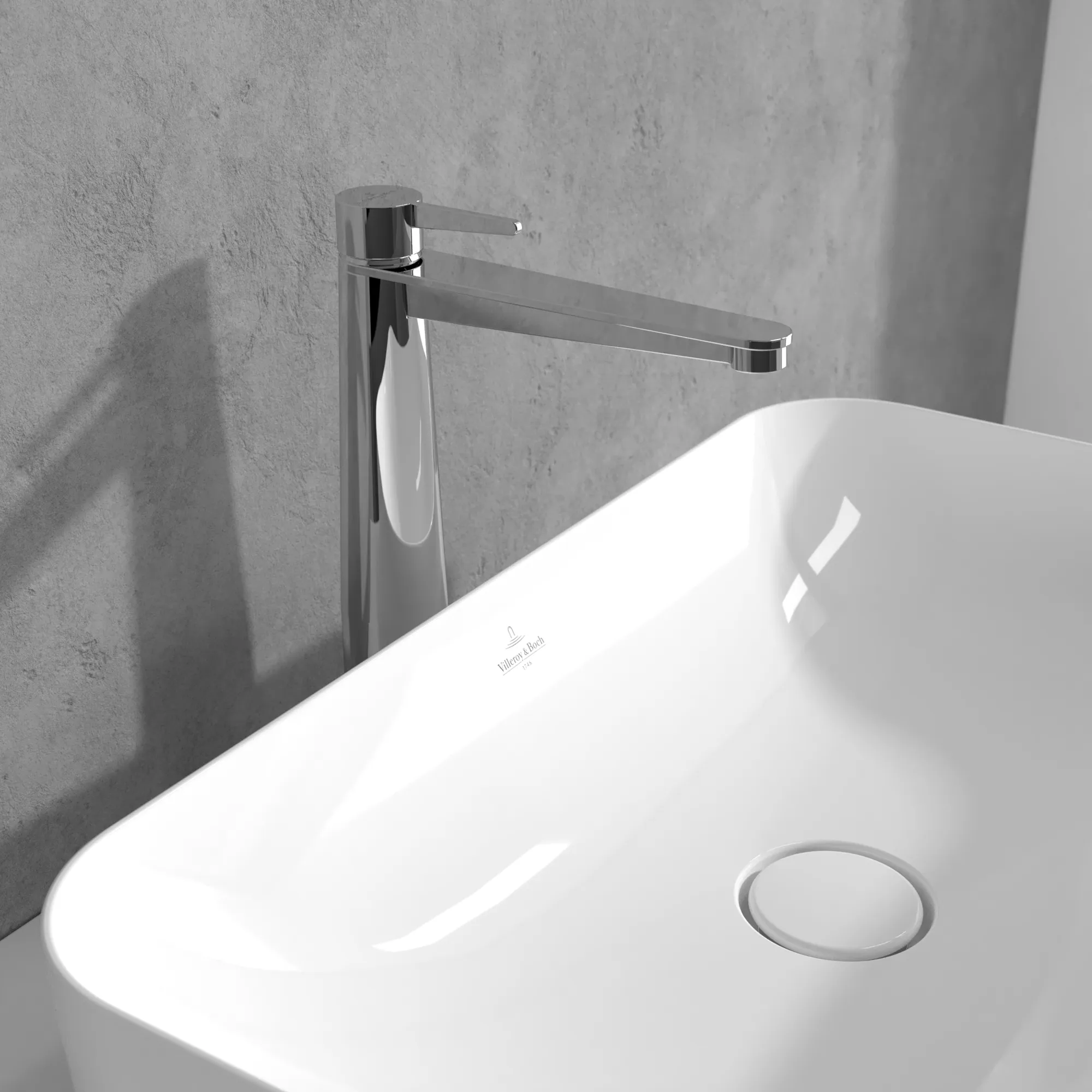 Villeroy & Boch Conum Einhebel-Waschtischarmatur erhöht TVW127005000, 49x278x215mm, Chrom Villeroy & Boch Conum Einhebel-Waschtischarmatur erhöht TVW127005000, 49x278x215mm, Chrom