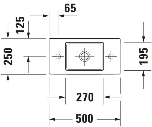 Wandwaschtisch „Vero Air“, ohne Überlauf Wandwaschtisch „Vero Air“, ohne Überlauf