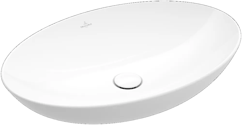 Villeroy & Boch Aufsatzwaschtisch aus TitanCeram „Loop & Friends“ 620 × 420 × 150 mm, ohne Hahnlochbohrung in Pure Black Villeroy & Boch Aufsatzwaschtisch aus TitanCeram „Loop & Friends“ 620 × 420 × 150 mm, ohne Hahnlochbohrung in Pure Black