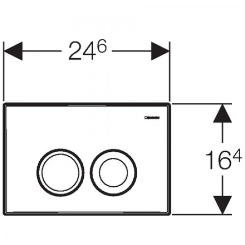 Vorwand-/Einbauelement für Toilette mit Unterputz-Spülkasten Delta (UP100) „DuofixBasic“, Betätigungsplatte „Delta25“ für 2-Mengen-Spülung (früher Delta21), Vorwand-/Einbauelement für Waschtisch „DuofixBasic“