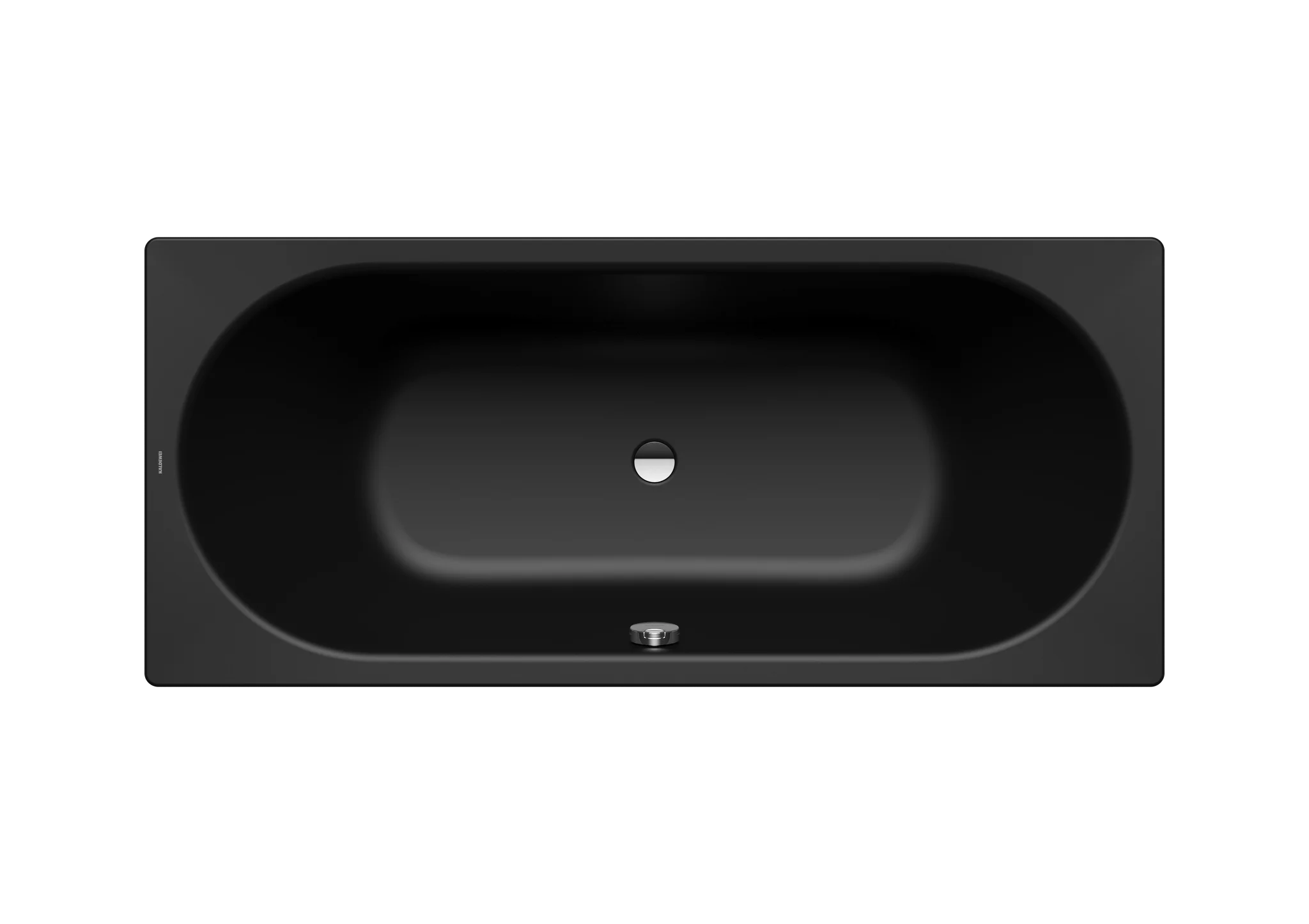 Kaldewei CLASSIC DUO Badewanne, schwarz matt 100, 1700 x 750 mm, 420 mm Tiefe