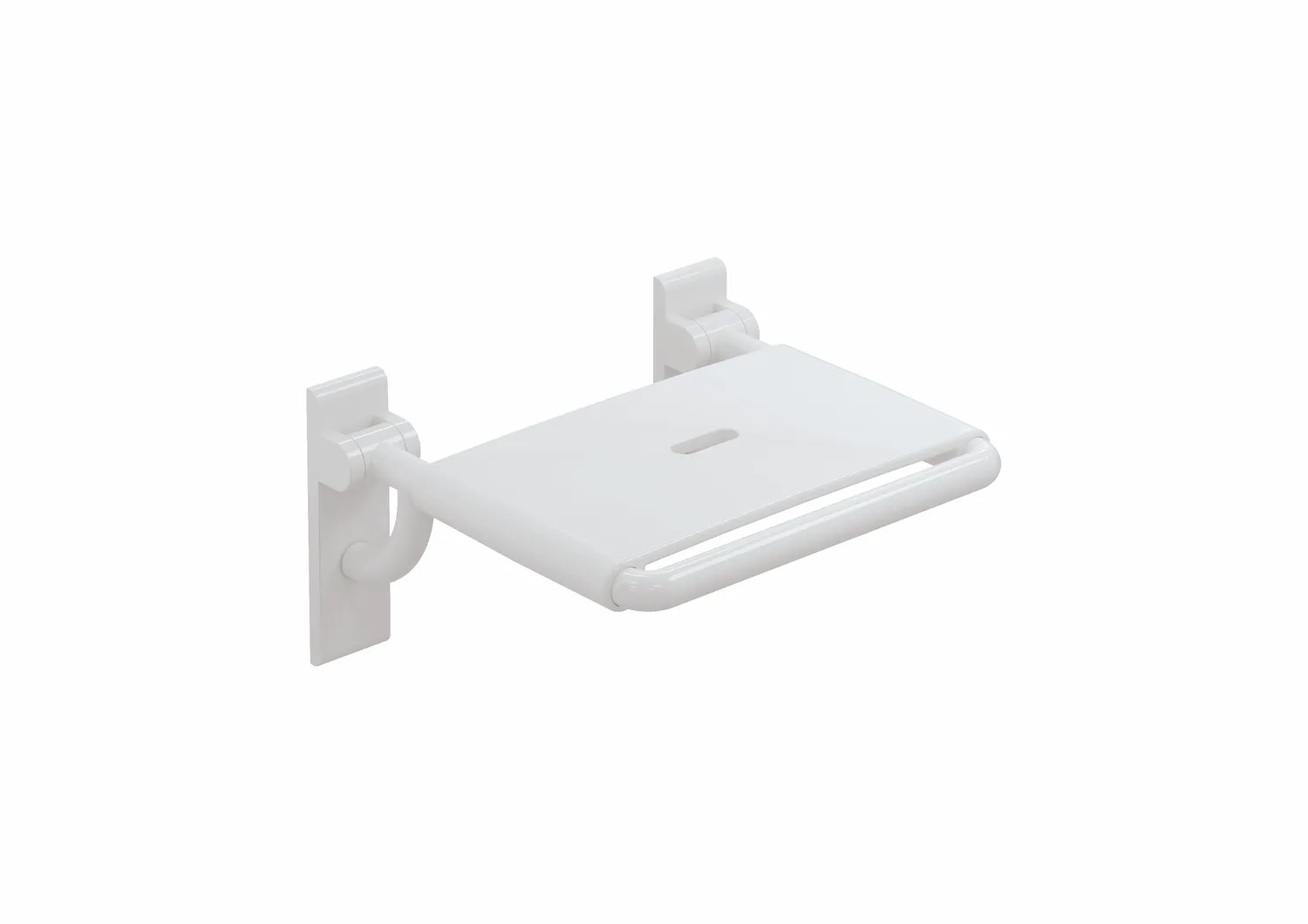 HEWI Klappsitz, Serie 801, Signalweiß, B=478mm, T=428mm