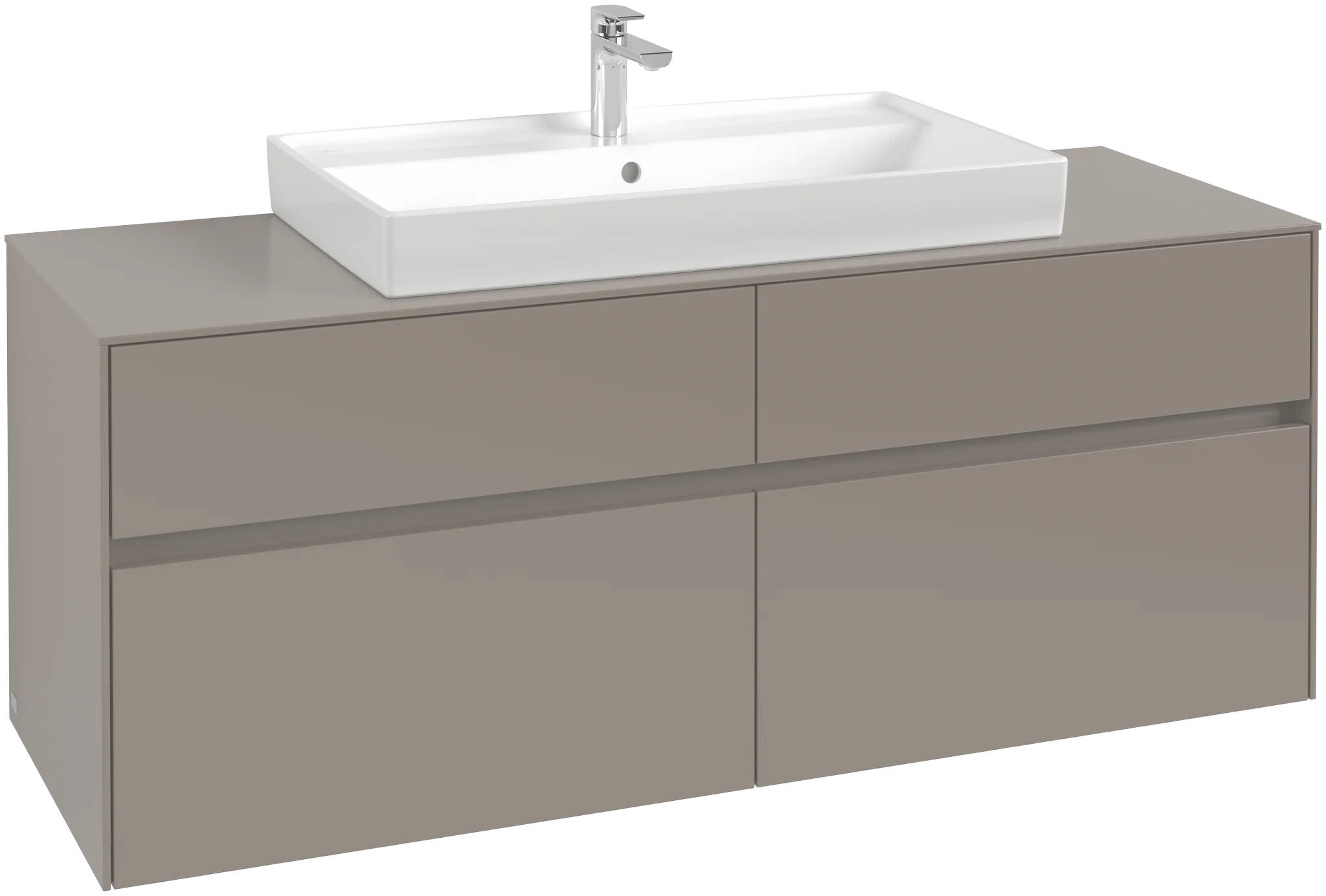Villeroy & Boch Waschbeckenunterschrank Collaro Arizona Oak, 1400 x 500 mm, Höhe 548 mm, 4 Auszüge mit SoftClosing, mittige Wanneneinbauposition Villeroy & Boch Waschbeckenunterschrank Collaro Arizona Oak, 1400 x 500 mm, Höhe 548 mm, 4 Auszüge mit SoftClosing, mittige Wanneneinbauposition