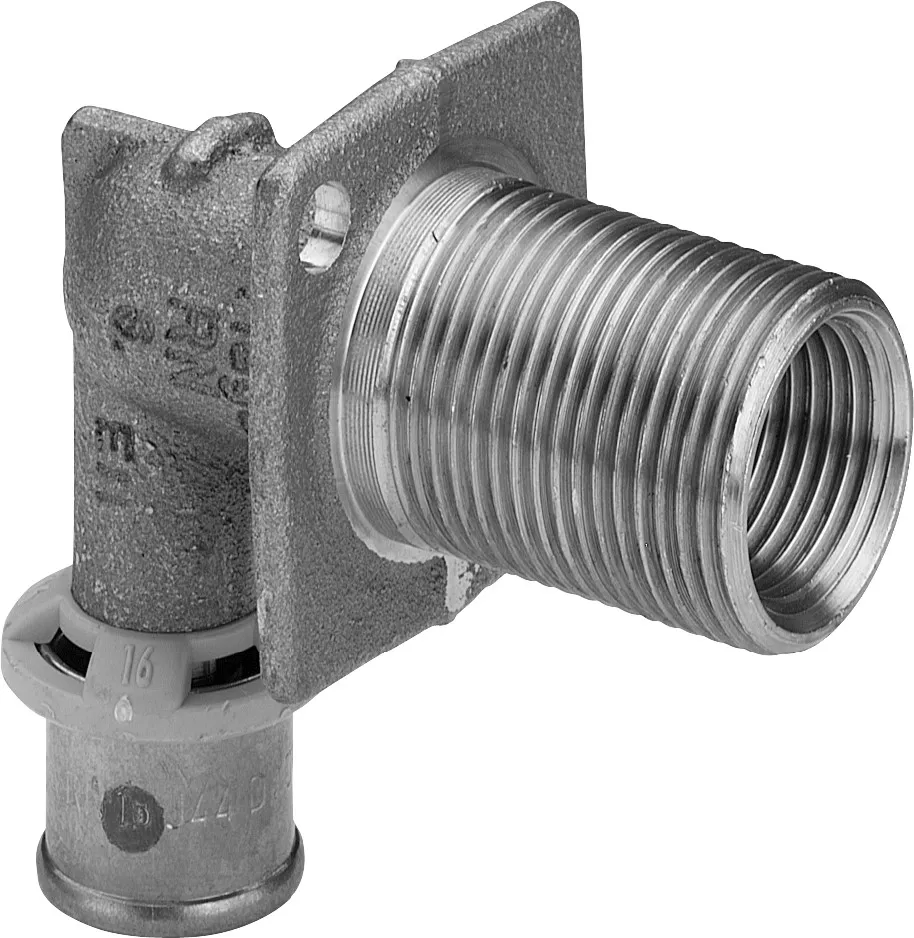 Viega „Sanfix P“ Wanddurchführung mit 1 Muffe und Außen- / Innengewinde 16 mm × 1/2″ / 3/4″ × 45 mm Viega „Sanfix P“ Wanddurchführung mit 1 Muffe und Außen- / Innengewinde 16 mm × 1/2″ / 3/4″ × 45 mm