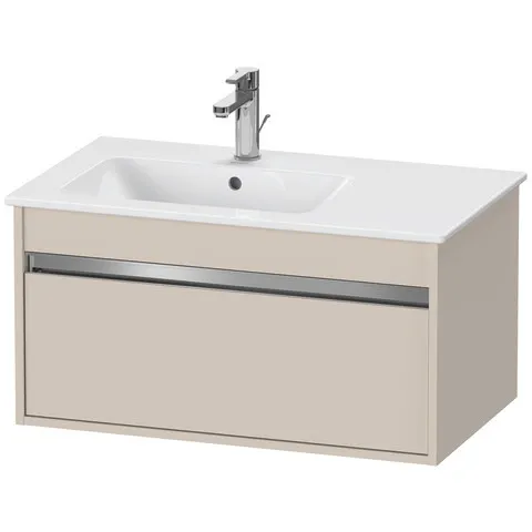 Duravit Waschtischunterschrank wandhängend „Ketho“ 80 × 41 × 47,5 cm Taupe Matt Duravit Waschtischunterschrank wandhängend „Ketho“ 80 × 41 × 47,5 cm Taupe Matt