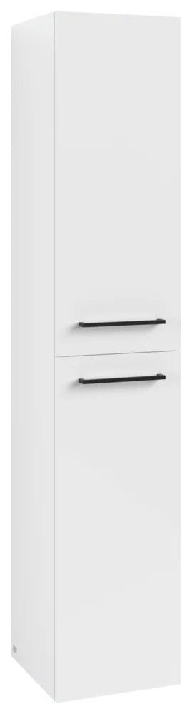 Villeroy & Boch Hochschrank Avento, Eckig, Brilliant White, 346x1760x370 mm, 2 Türen, SoftClosing, Wandmontage
