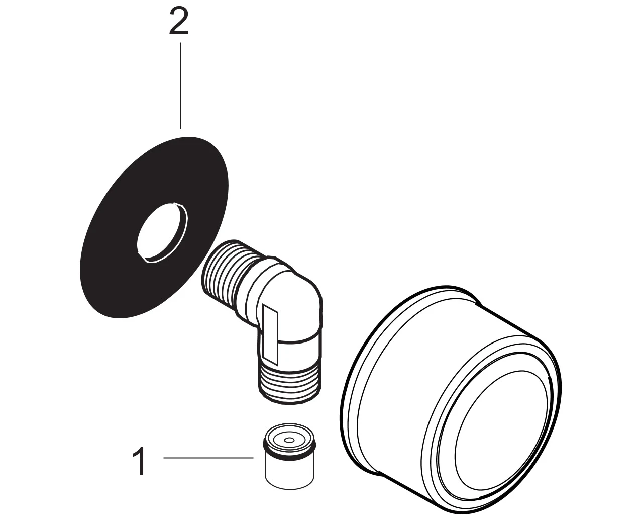 HG Schlauchanschluss Axor Montreux Fixfit DN15 mit RV brushed nickel Sonderangebot HG Schlauchanschluss Axor Montreux Fixfit DN15 mit RV brushed nickel Sonderangebot