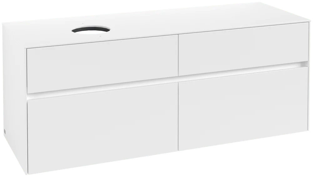 Villeroy & Boch Collaro Waschbeckenunterschrank C04600, 1400x548x500mm, White Matt
