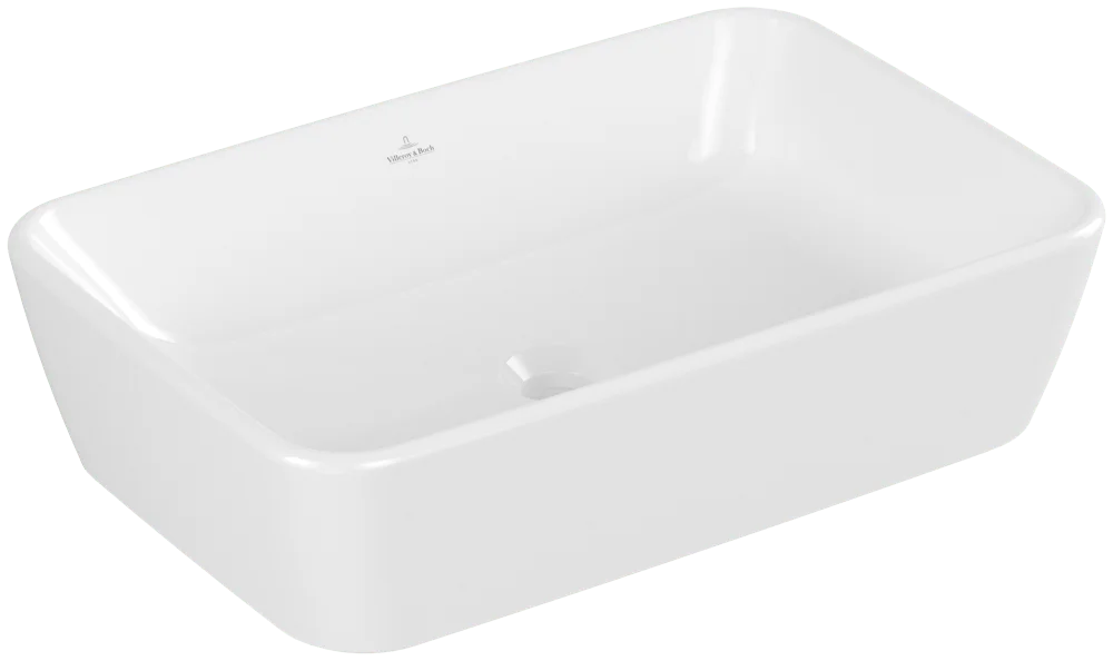 Villeroy & Boch Architectura Aufsatzwaschbecken 600x405mm Rechteck Weiß Alpin