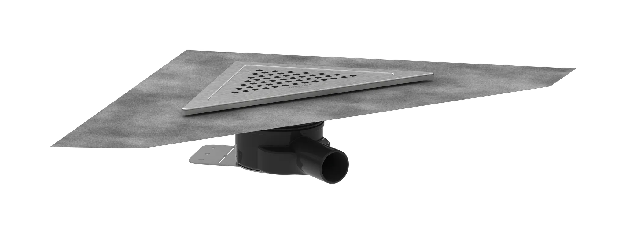 Hansgrohe RainDrain Corner Komplettset Punktablauf 240⁄240, Edelstahl gebürstet Hansgrohe RainDrain Corner Komplettset Punktablauf 240⁄240, Edelstahl gebürstet