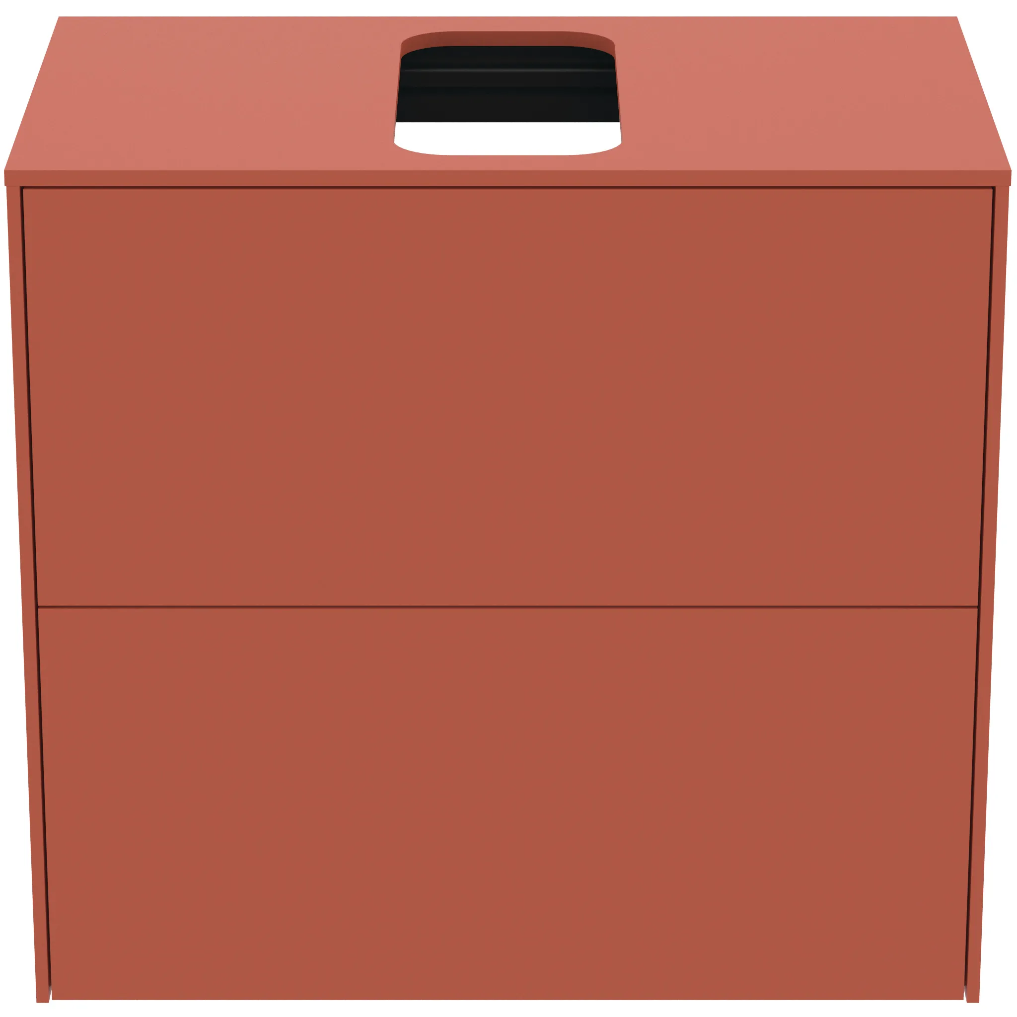 Ideal Standard Waschtischunterschrank Conca, 2 Auszüge, mittiger Ausschnitt, 602x373x550 mm, Sunset matt Ideal Standard Waschtischunterschrank Conca, 2 Auszüge, mittiger Ausschnitt, 602x373x550 mm, Sunset matt