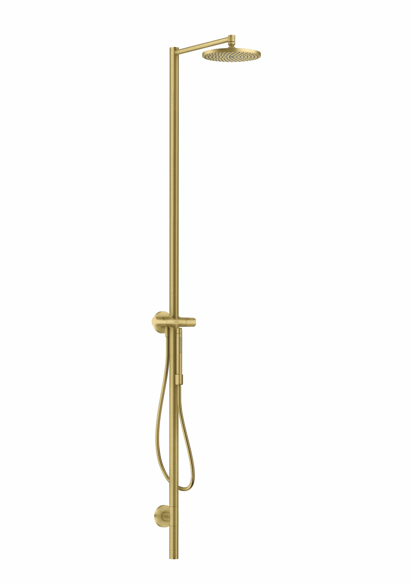 AXOR Starck Nature Duschsäule mit Kopfbrause 240 1jet Brushed Bronze