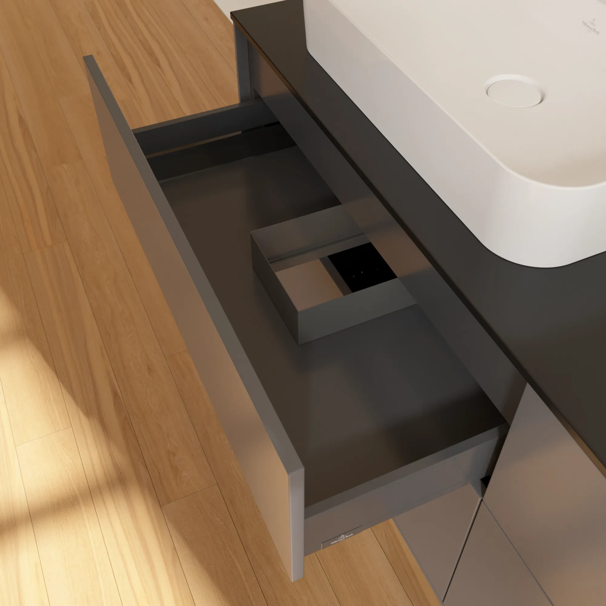 Villeroy & Boch Finion Waschbeckenunterschrank G43 1600x603x501mm Anthrazit Villeroy & Boch Finion Waschbeckenunterschrank G43 1600x603x501mm Anthrazit