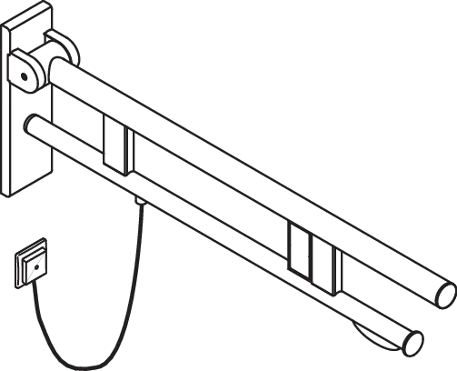 HEWI Stützklappgriff „System 900“ HEWI Stützklappgriff „System 900“
