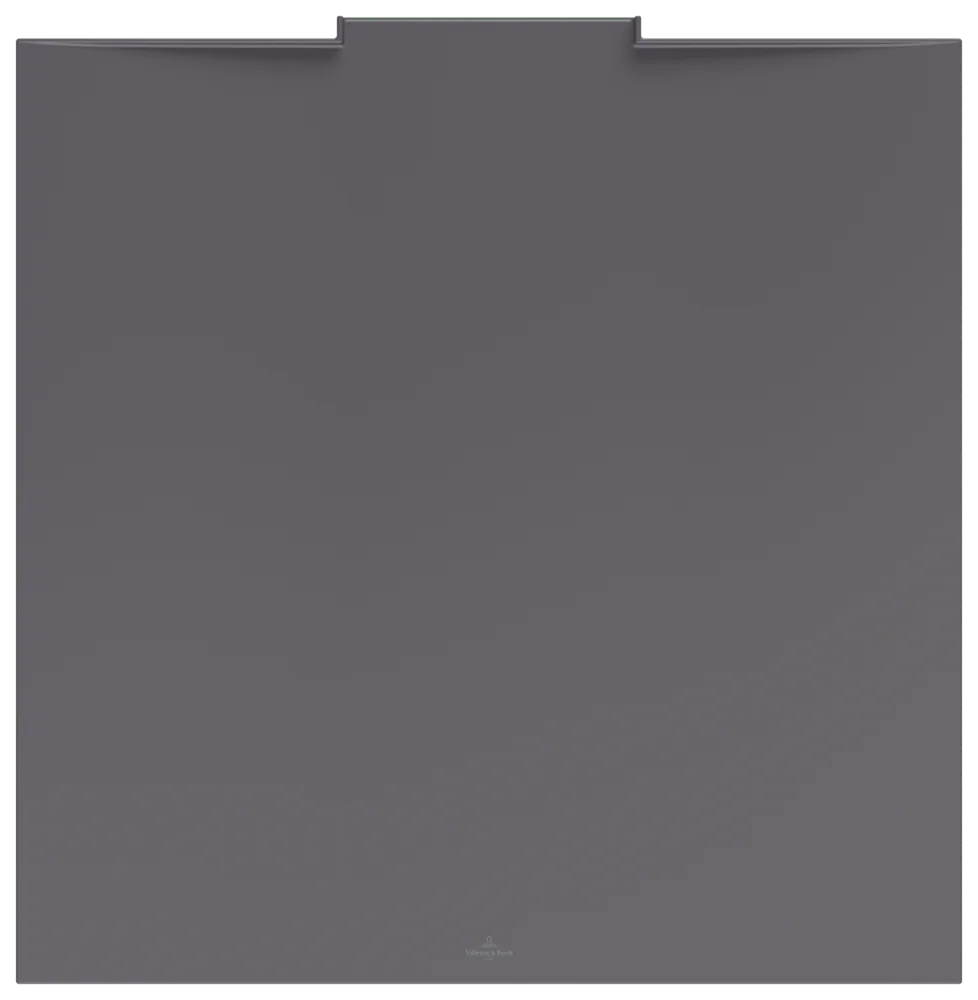 Villeroy & Boch quadratische Duschwanne Wallway, 900x900x30 mm, Anthracite, flächenbündiger Einbau