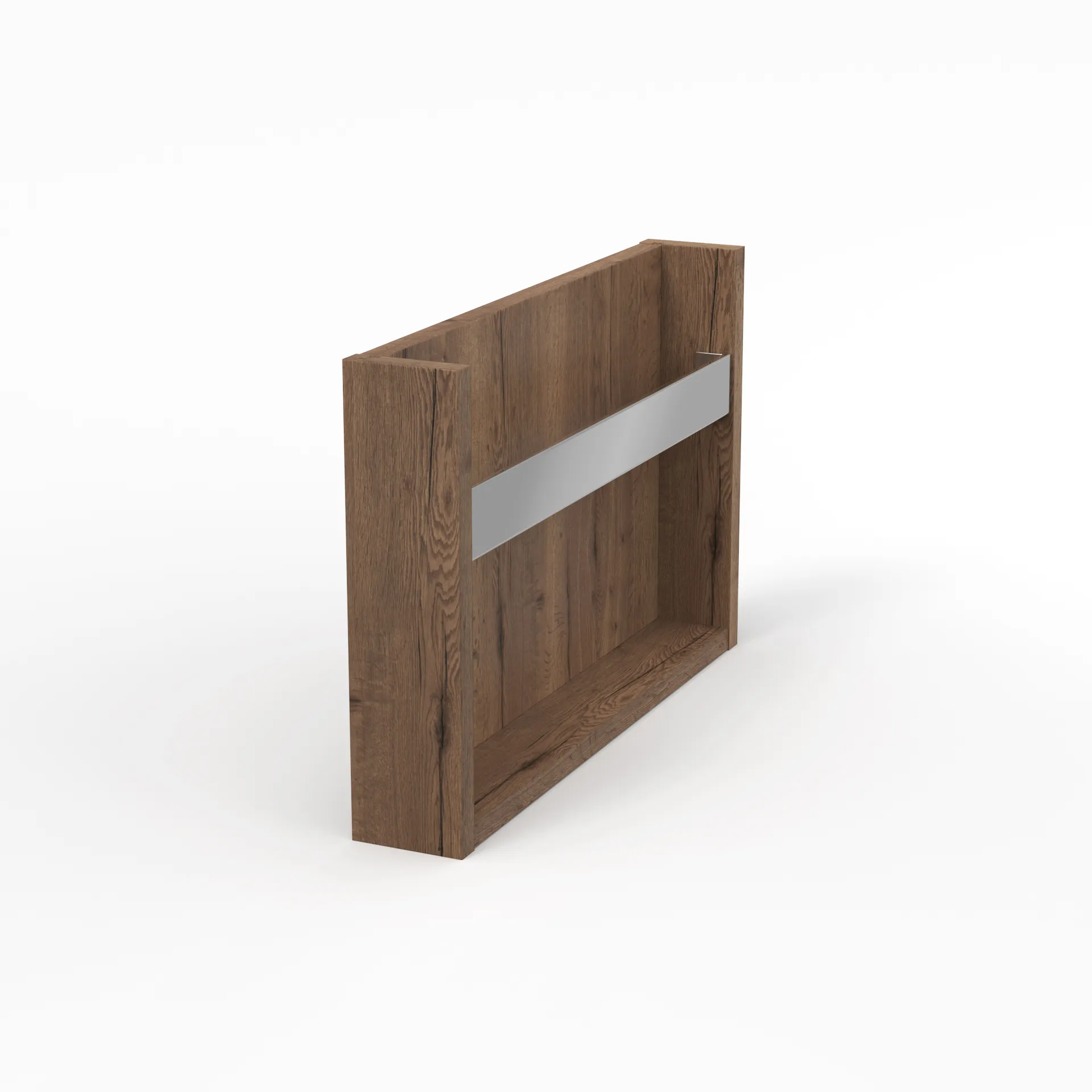 Konsolen vertikal - passend unterKonsole horizontalmit HandtuchhalterSchichtstoff Farbe: Eiche Tabak|Größe: 8,5 × 52 × 34 cm