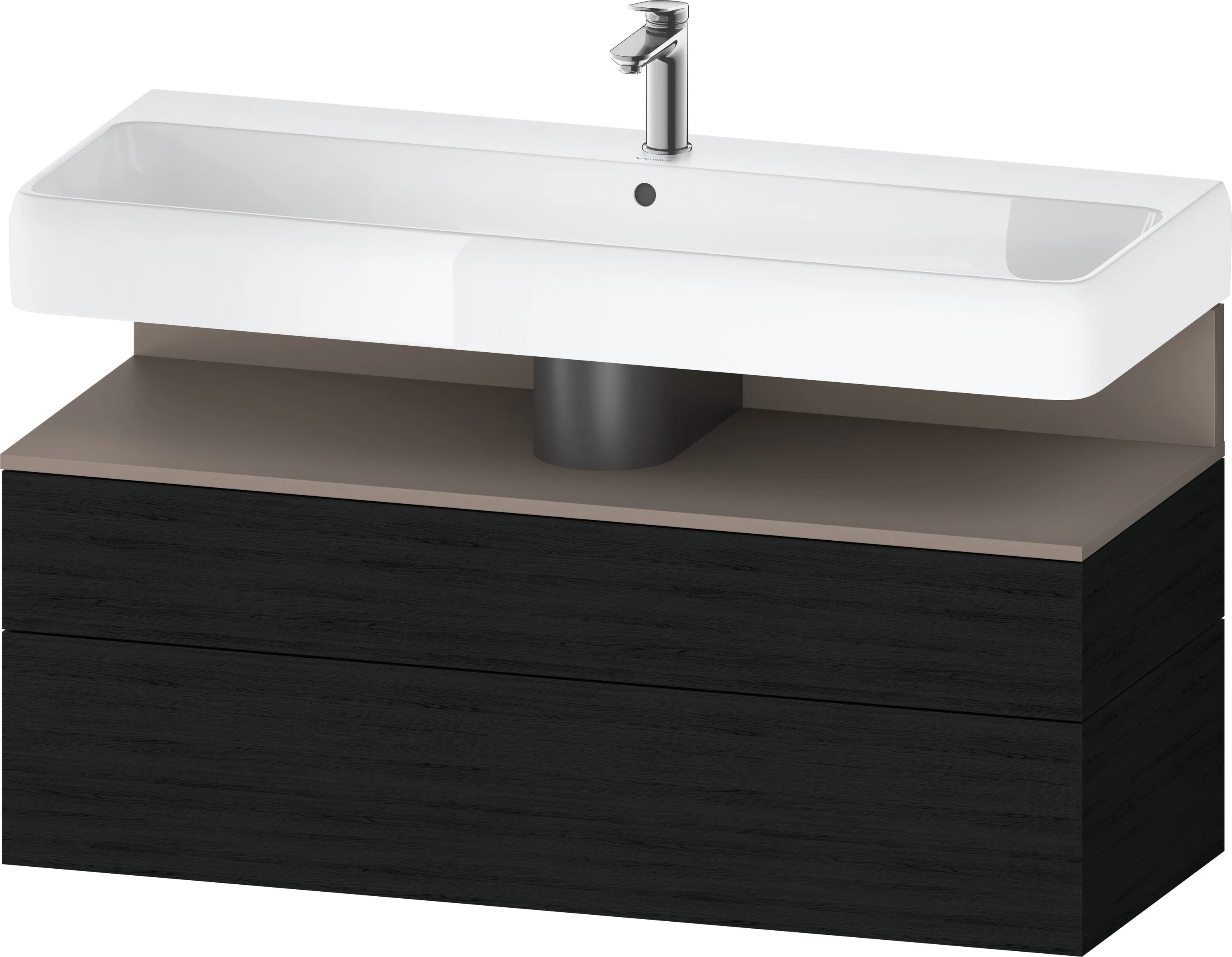 Duravit Waschtischunterschrank wandhängend „Qatego“ 119 × 59 × 47 cm, mit Beleuchtung