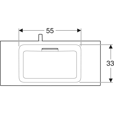 Schrankwaschtisch „One“ mit horizontalem Ablauf 90 × 40 cm in weiß matt mit KeraTect®