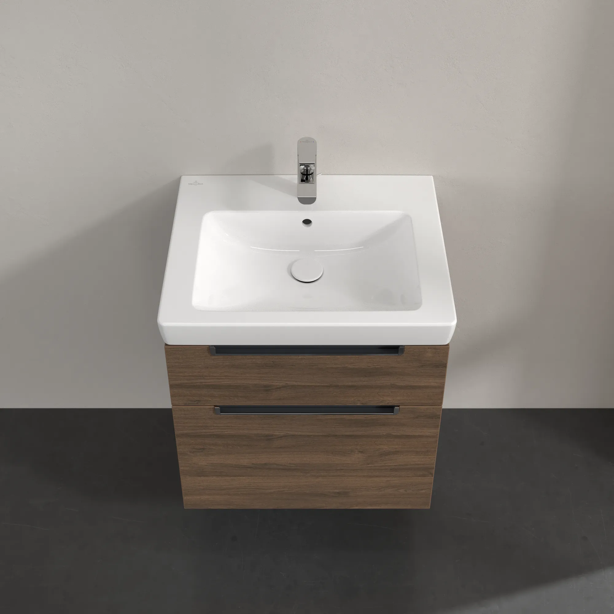 Villeroy & Boch Waschtischunterschrank „Subway 2.0“ 587 × 590 × 454 mm Arizona Oak, für Becken mittig, ohne Beleuchtung