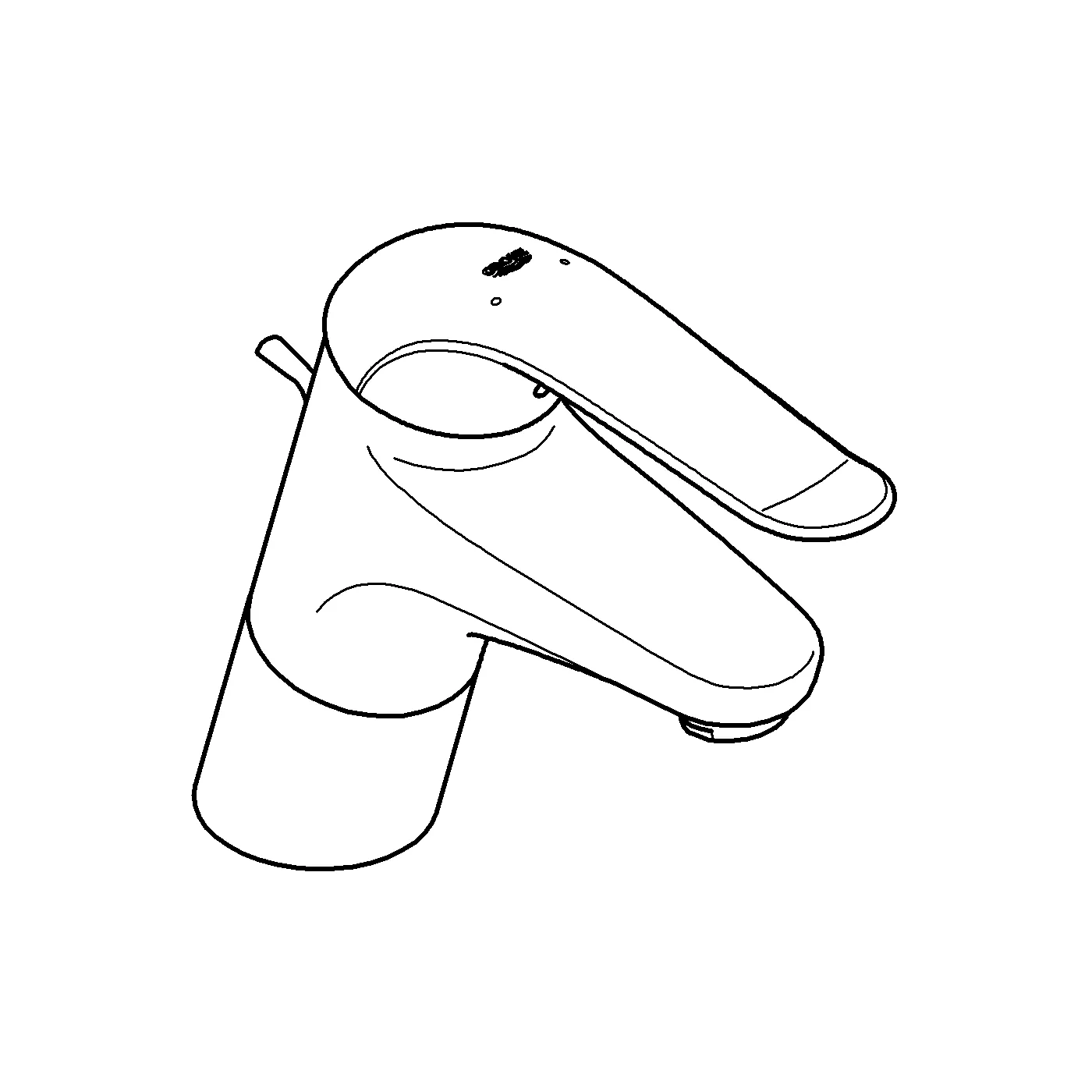 Einhand-Waschtischbatterie Euroeco Special 32766, Einlochmontage, Zugstangen-Ablaufgarnitur 1 1/4'', 46 mm Keramikkartusche, Hebellänge 120 mm, chrom Einhand-Waschtischbatterie Euroeco Special 32766, Einlochmontage, Zugstangen-Ablaufgarnitur 1 1/4'', 46 mm Keramikkartusche, Hebellänge 120 mm, chrom