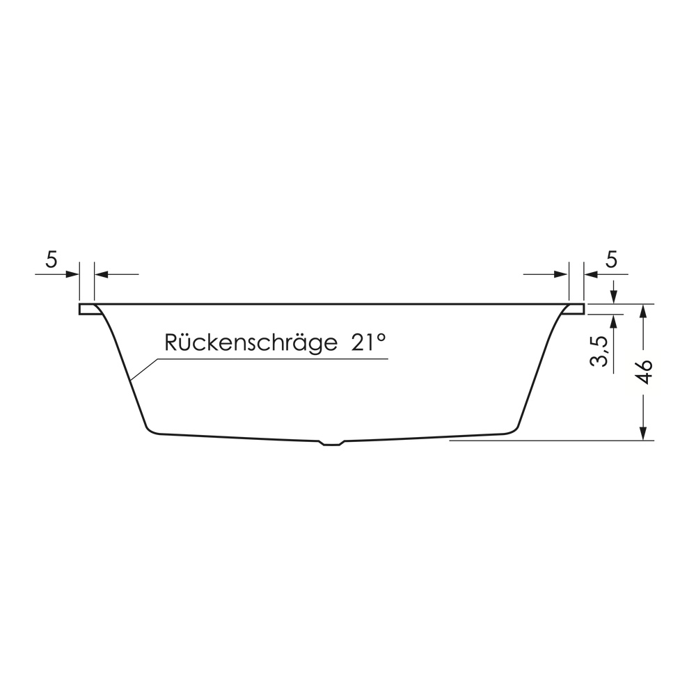 repaBAD Badewanne „Genf“ rechteck 1700 × 800 mm in Weiß repaBAD Badewanne „Genf“ rechteck 1700 × 800 mm in Weiß