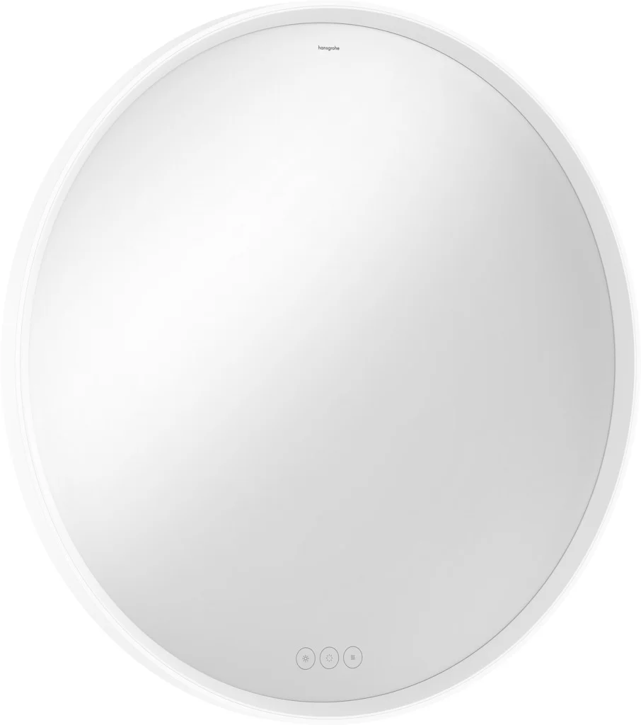 Hansgrohe Xarita S Spiegel 900/50 mit LED-Beleuchtung, kapazitivem Berührungssensor und AntiFog-Funktion in Mattweiß