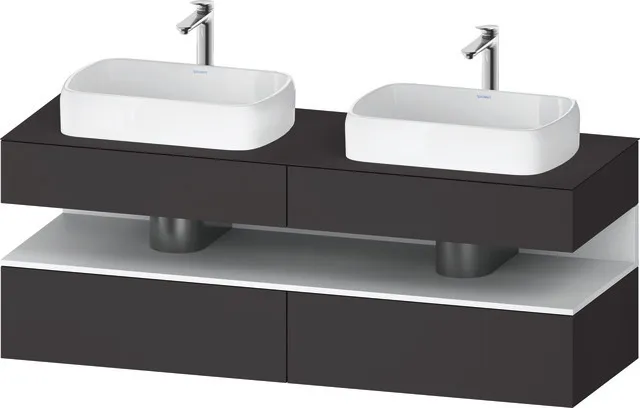 Duravit Waschtischunterschrank wandhängend „Qatego“ 160 × 60 × 55 cm