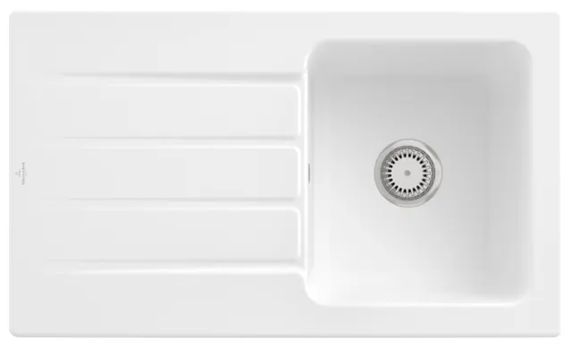 Villeroy & Boch Einbau-Küchenspülbecken „Architectura“ 50 860 × 510 × 220 mm in Stone White